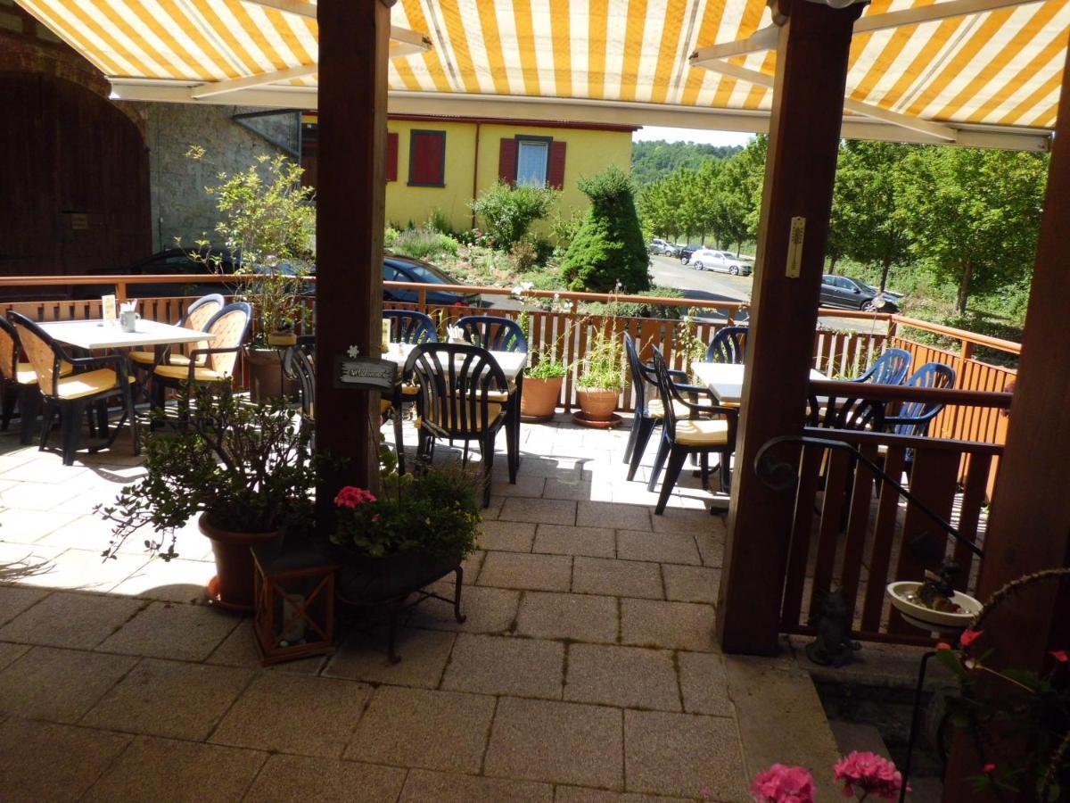 Restaurant - Pension Herrgottstal Креглинген Экстерьер фото