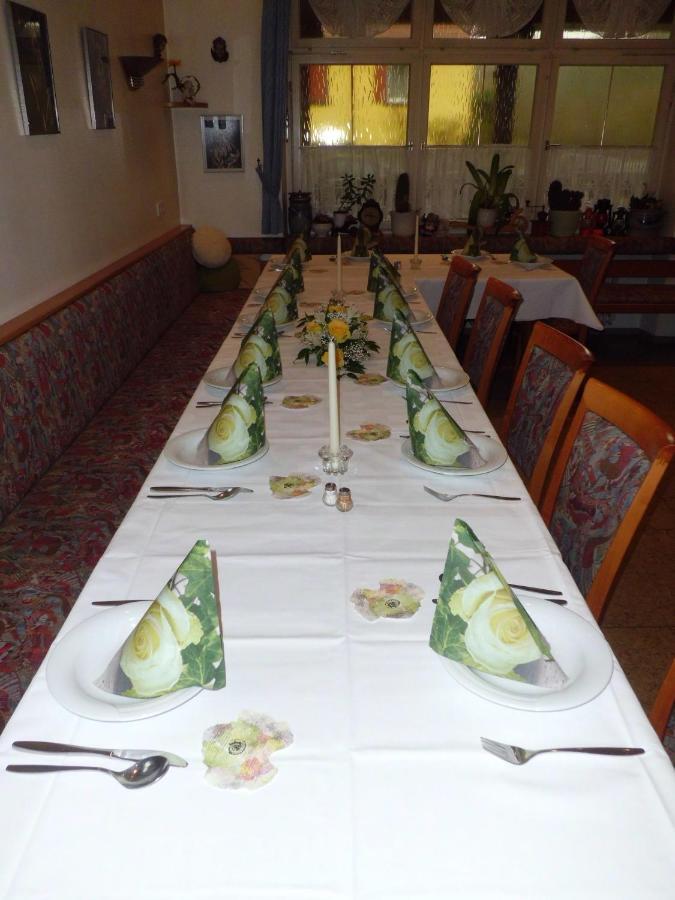 Restaurant - Pension Herrgottstal Креглинген Экстерьер фото